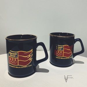 RARE Vintage 80s Maxwell House Olympic Team Mug